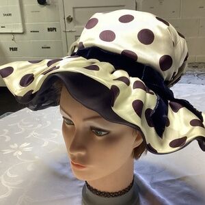 FLOPPY HAT POLKA DOT. CLEARANCE ITEM. FUN !!!KENTUCKY DERBY N MORE
